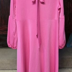 Pink Long Sleeve Dress